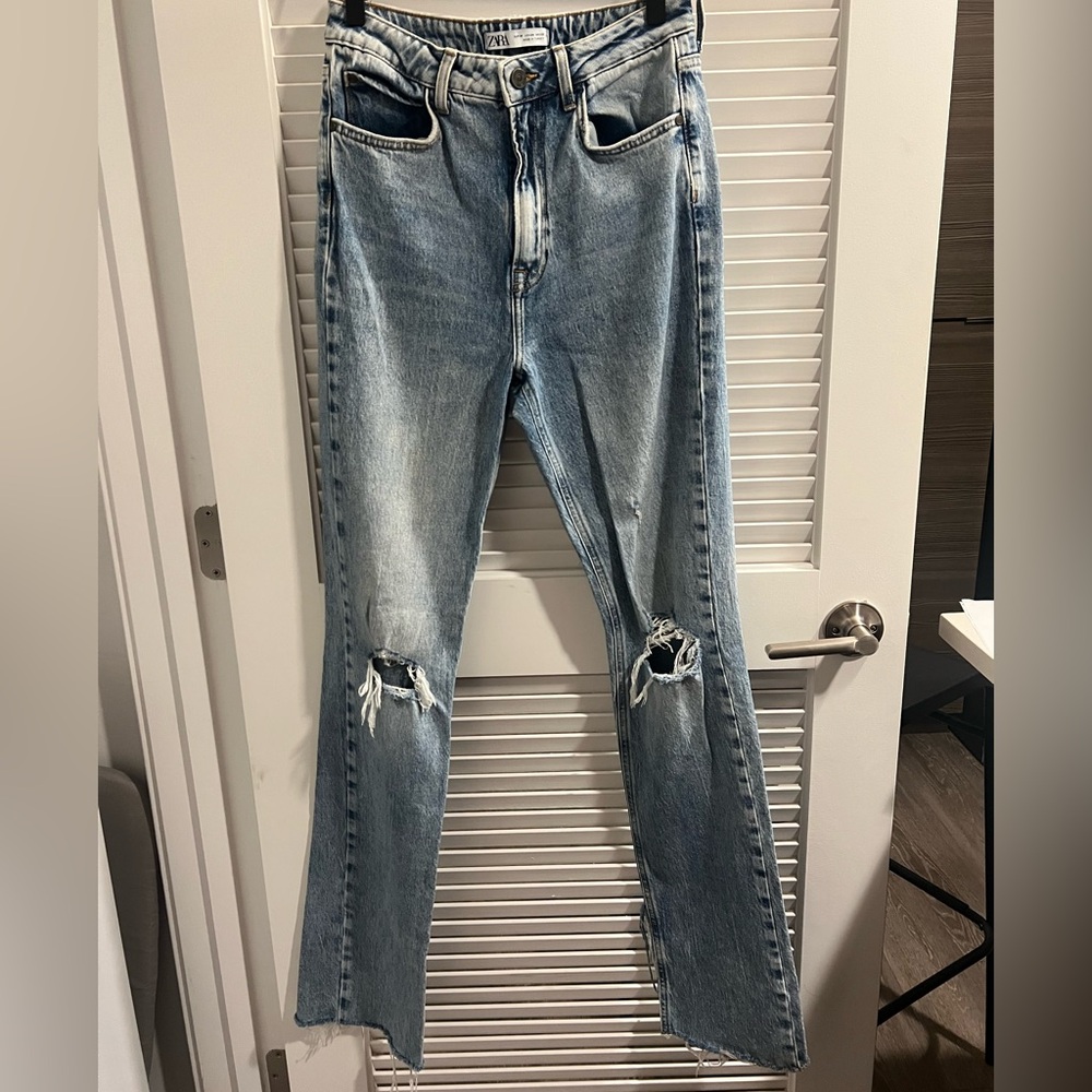 Zara Jeans with Distressed Details